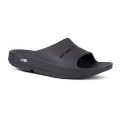 Oofos Men’s OOahh Slide Sandal – Black