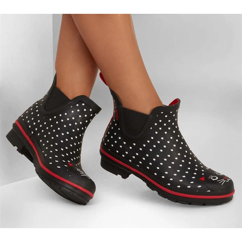 Skechers BOBS Rain Check – Moody Meow – BLACK/RED 2 Skechers BOBS Rain Check – Moody Meow – BLACK/RED - Image 2