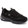 Skechers D’lites Biggest Fan Black Womens Trainers Shoes
